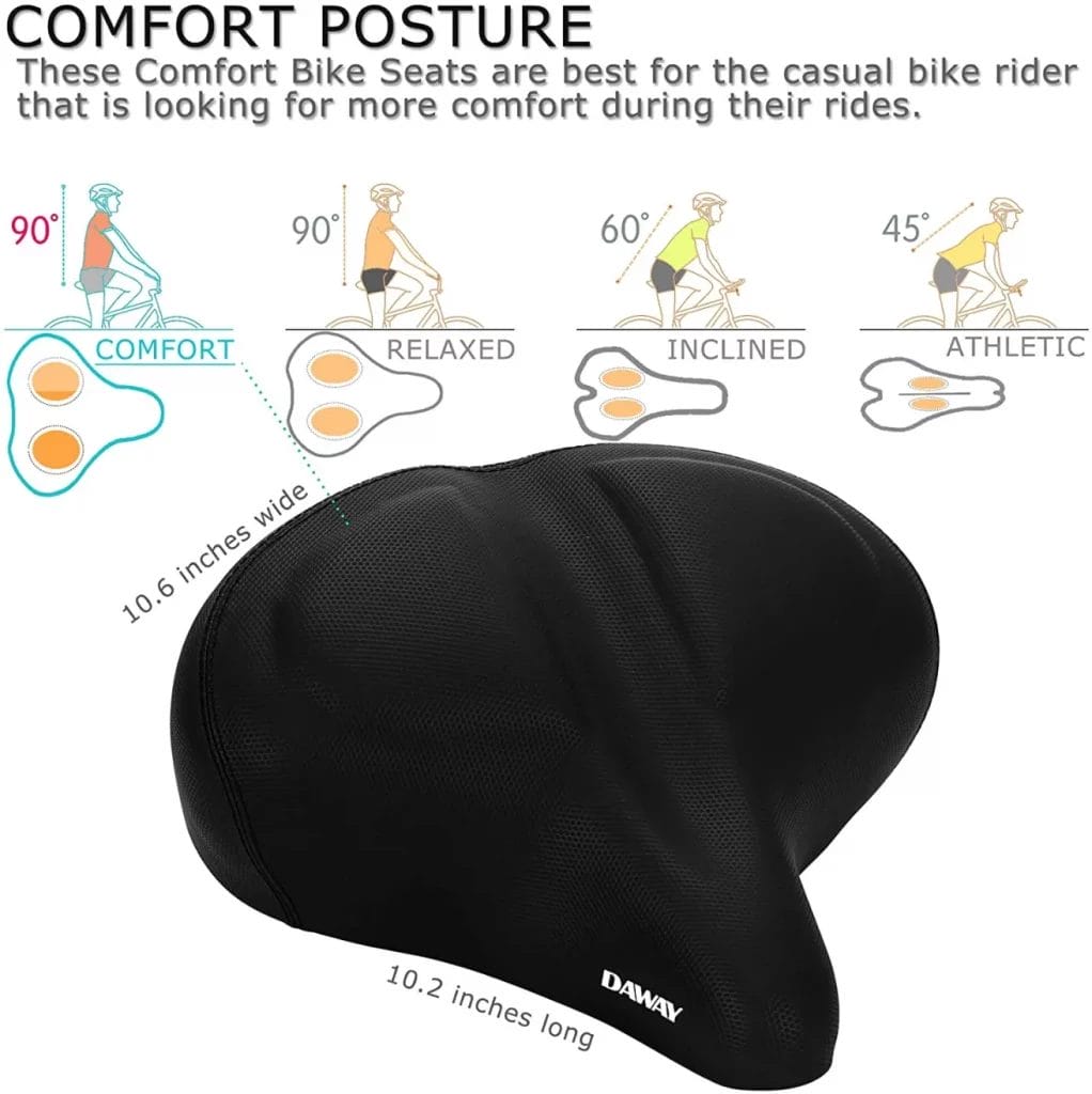 Best Comfortable Bike Seats Daway Bike Seat C40 Image 2