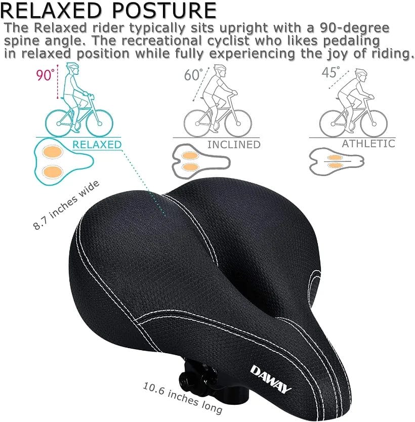 Best Comfortable Bike Seats Daway Bike Seat C99 Image 2