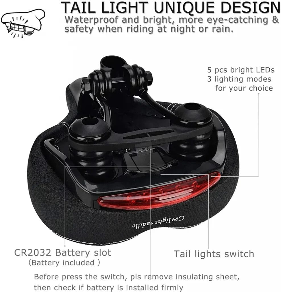 Best Comfortable Bike Seats Daway Bike Seat C99 Image 3