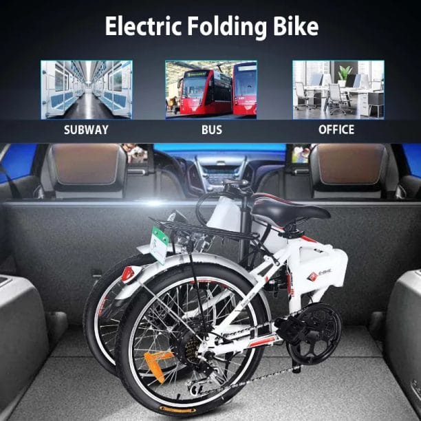 Best Electric Bikes For Food Delivery Ancheer Folding Ebike Image 5
