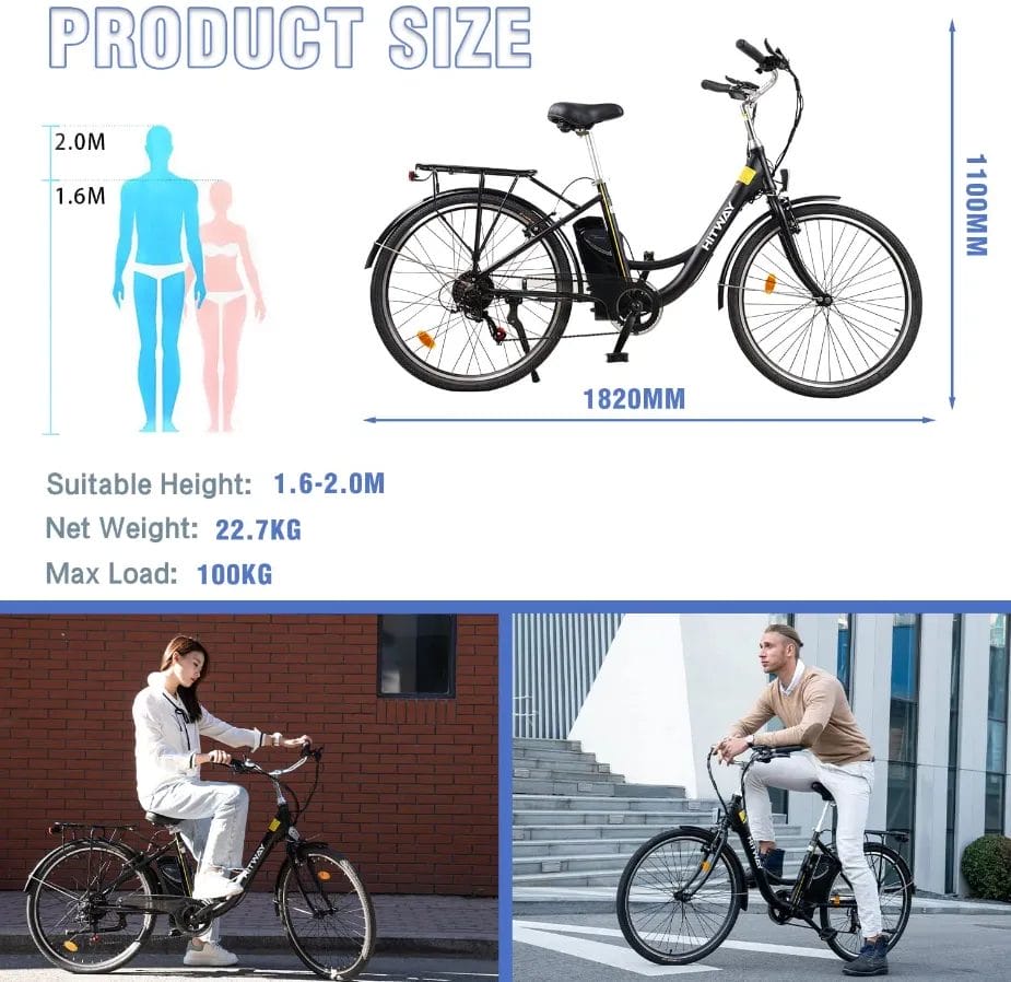 Best Electric Bikes For Food Delivery Hitway Ebike Image 7