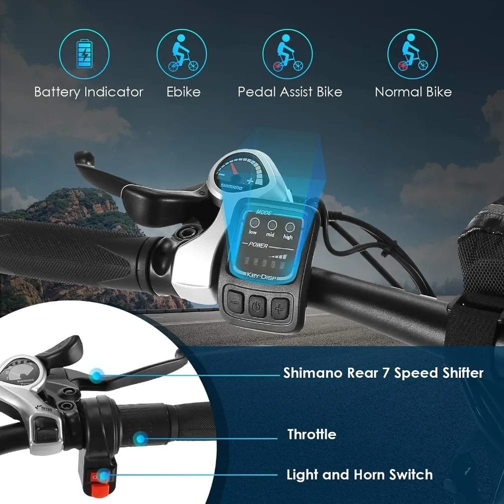 Best Gravel Electric Bikes ANCHEER Electric Mountain Bike 5