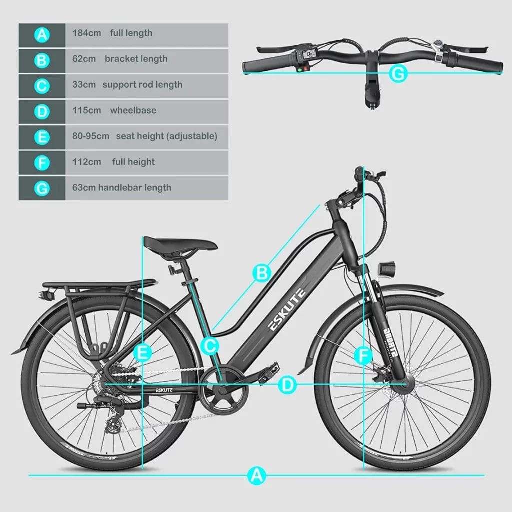 Best Step Through EBike ESKUTE Electric City Bike 2