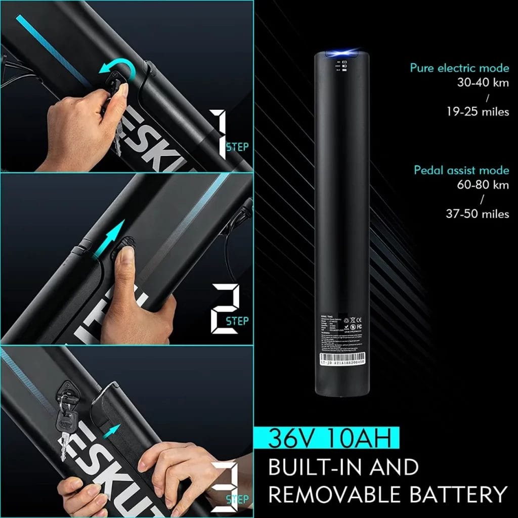 Best Step Through EBike ESKUTE Electric City Bike 4