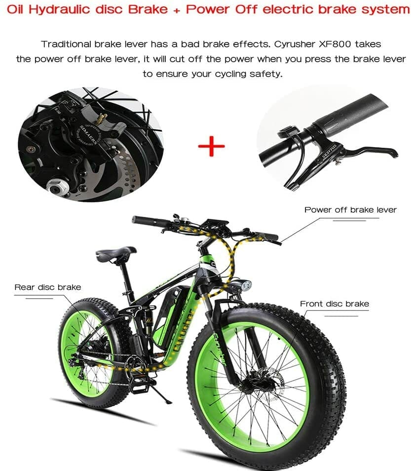 The Best Electric Bikes For Hills Cyrusher Electric Mountain Bike 5